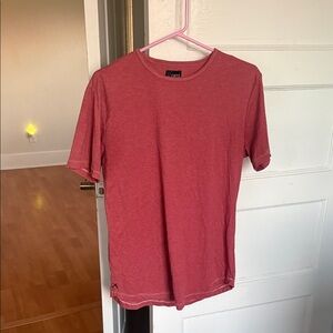Cuts Red Shirt with White Stitching